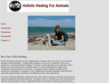 Tablet Screenshot of holistichealingforanimals.net